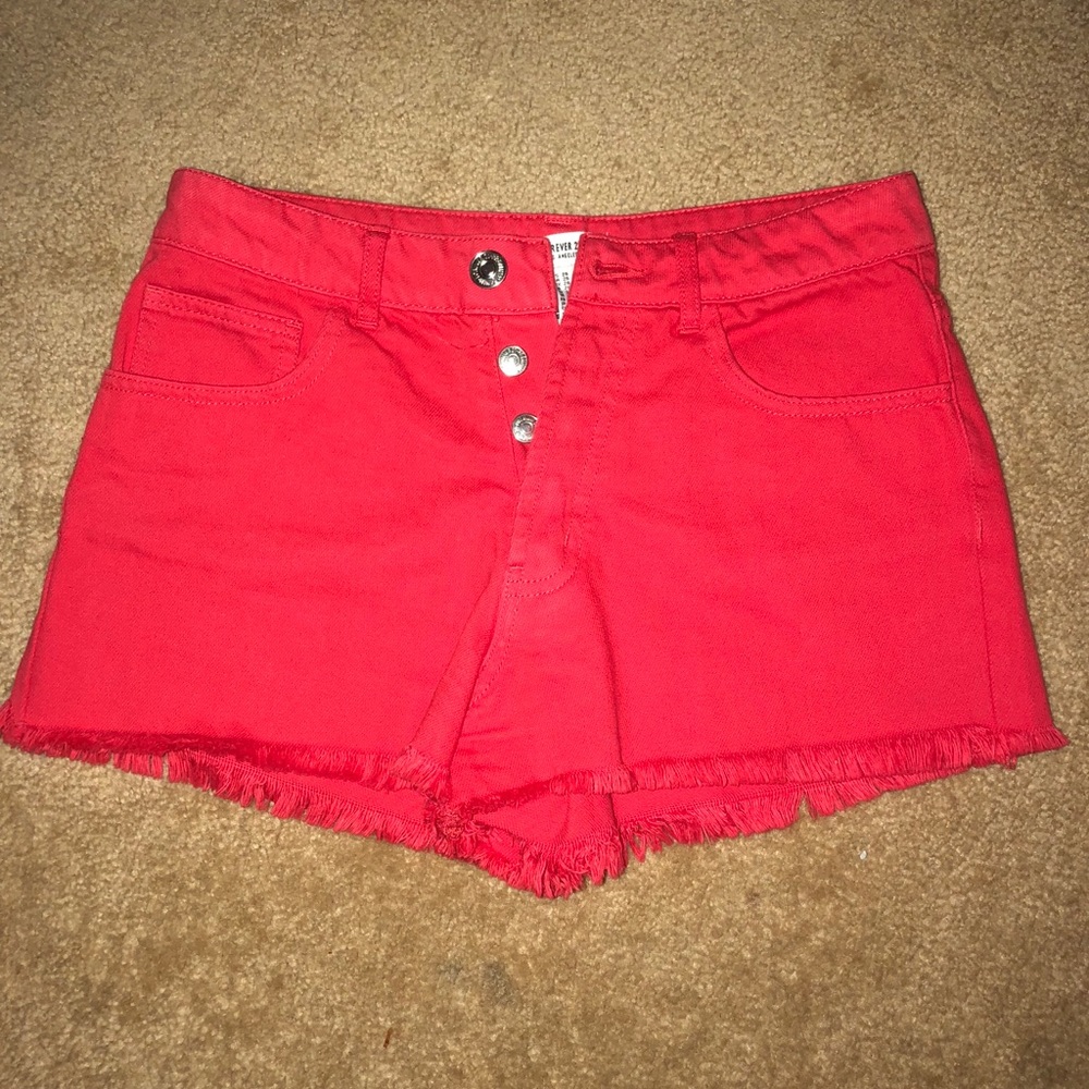 Forever 21 button up shorts
